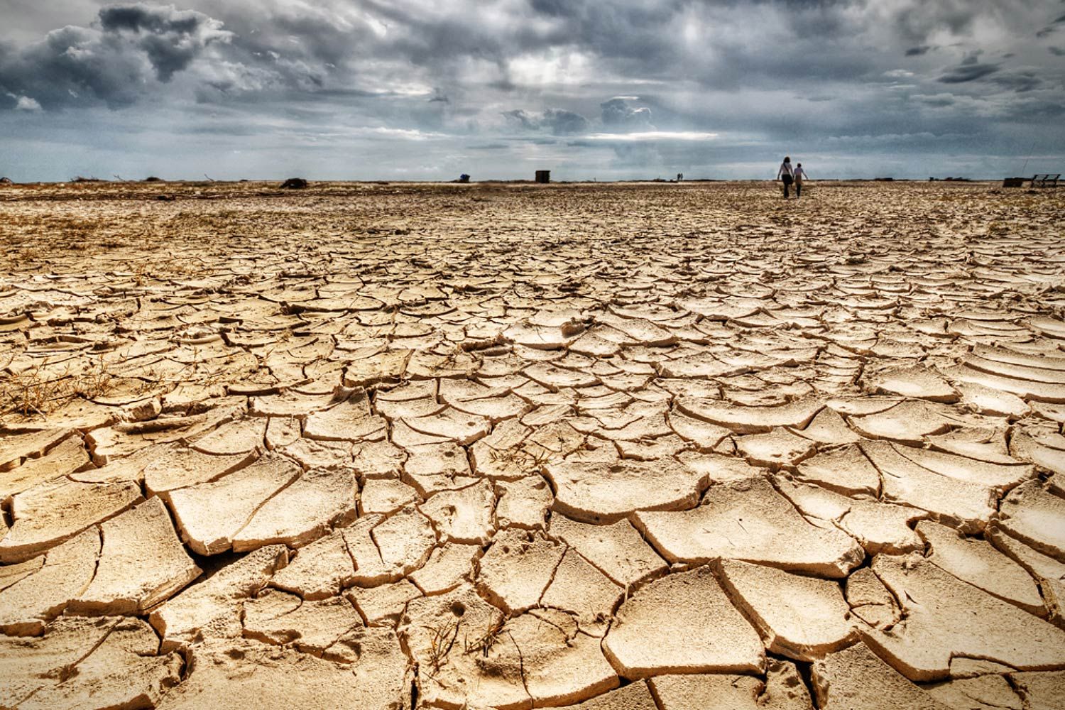 territorio arido per cambiamento climatico