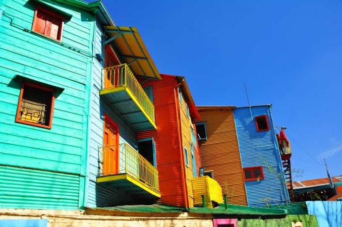 Città romantich - Buenos Aires, La Boca, Case colorate