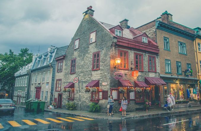 Québec city, scorcio, Città romantiche