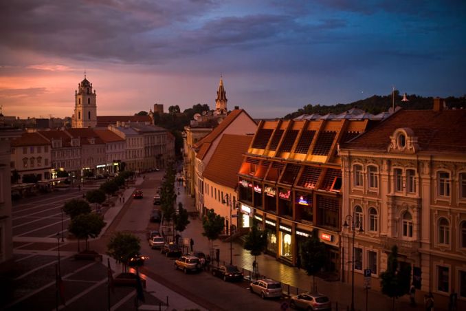 Vilnius al crepuscolo