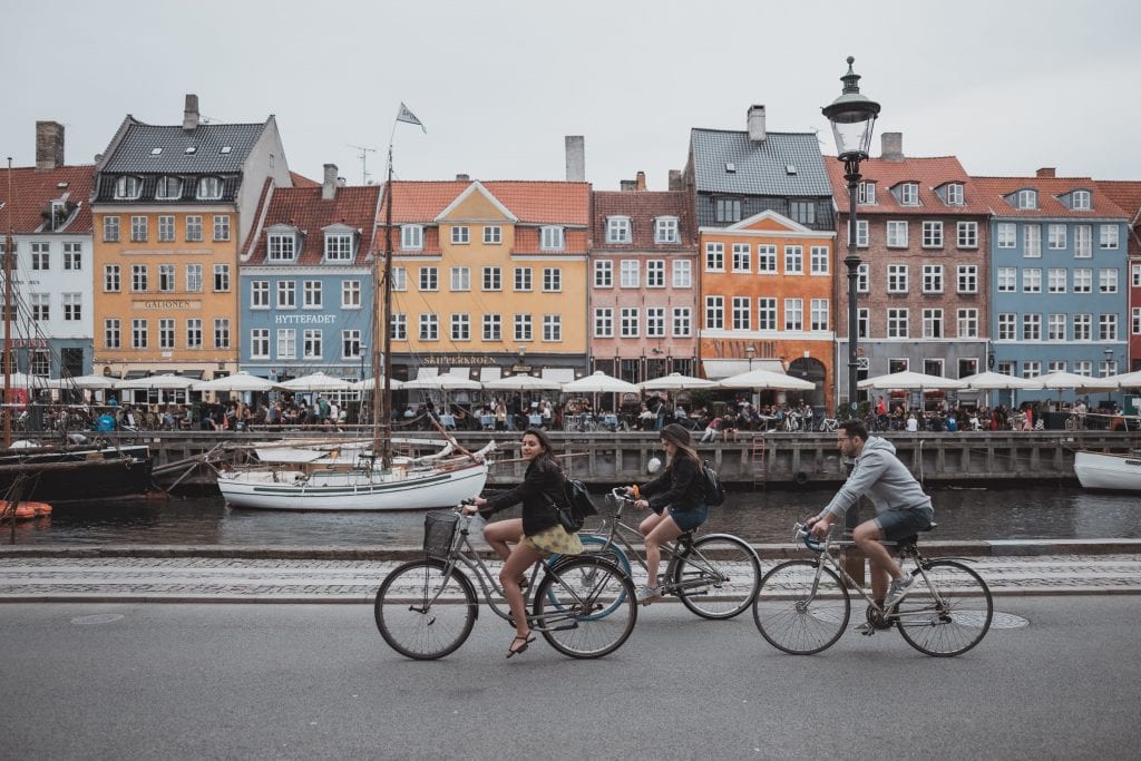 persone in bicicletta in Danimarca