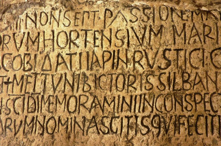 lingue neolatine iscrizione